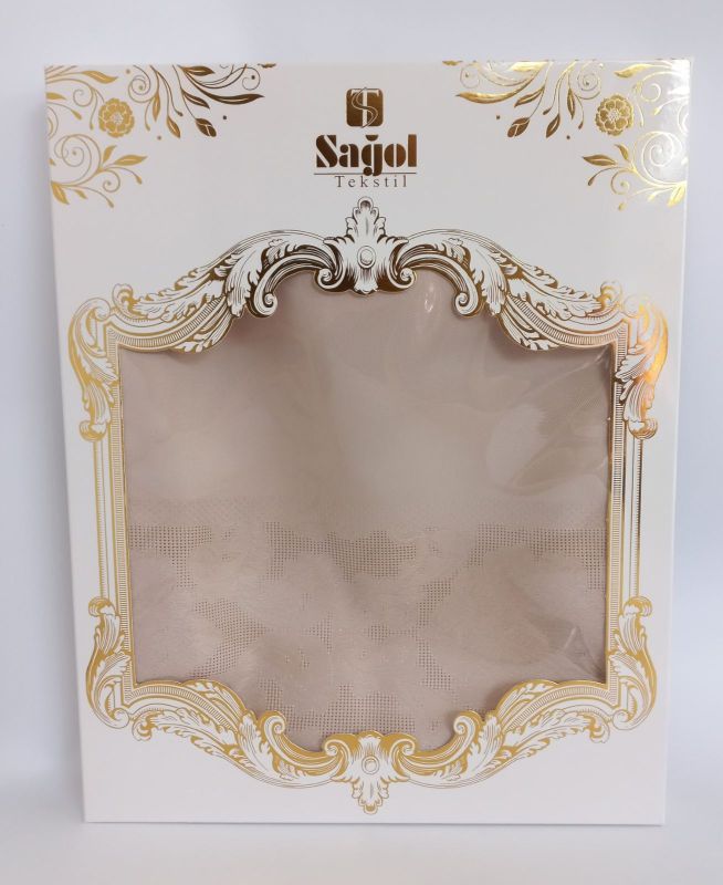 Скатертина Sagol тефлон 160x400 ovale St-060 Cappucino в коробці *