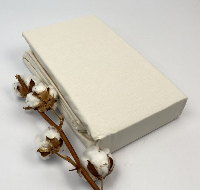 Простирадло на резинці Clasy 120X200 з наволочкою 50X70 V1 Ecru