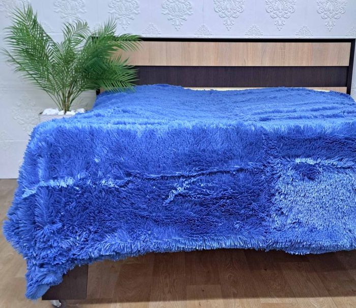 Покривало травка 220х240 Bright  -Light  blue (600)
