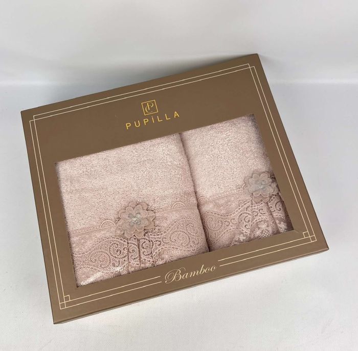 Набір махрових рушників Pupilla 2шт Romantic Bej