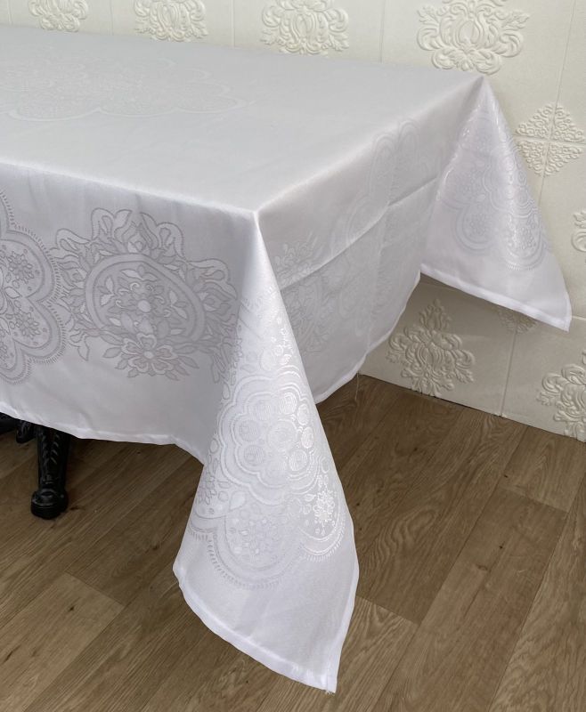 Скатертина Masali тефлон 160x300 Model 510 White