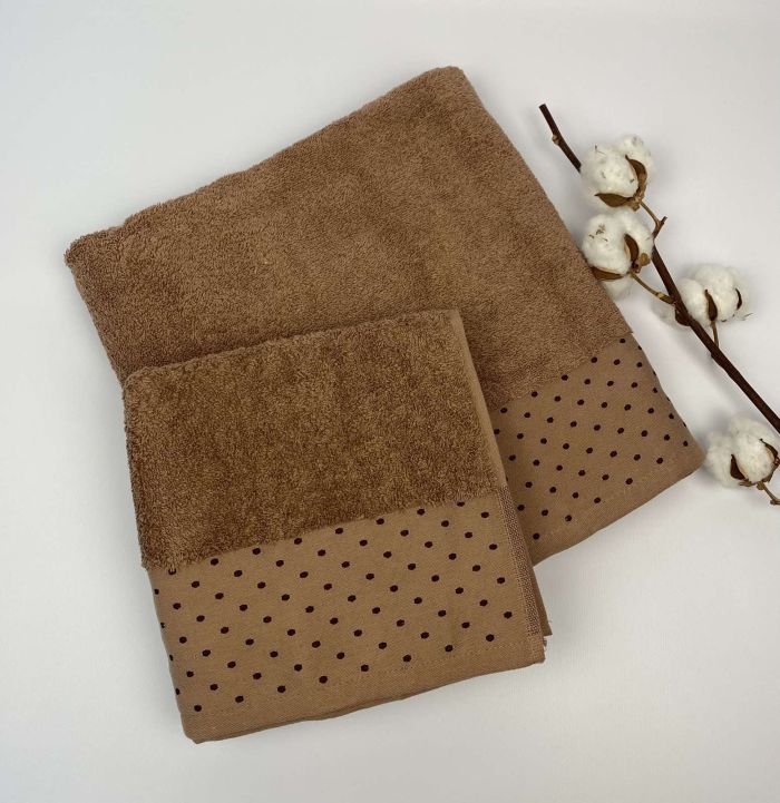 Набір рушників 2 шт Damla Light  Brown
