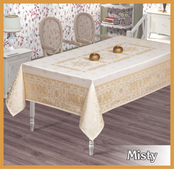 Скатертина тефлон Maison Royale 160*300 Misty Cream
