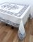 Скатертина Maison Royale льон з мереживом 160x300 Jumbo Cream-Grey