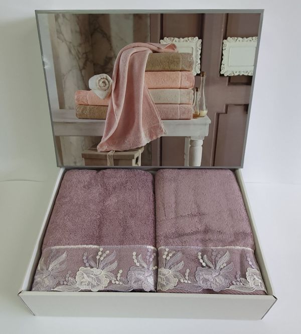Рушники Maison D'or 2шт Gloria Lilac