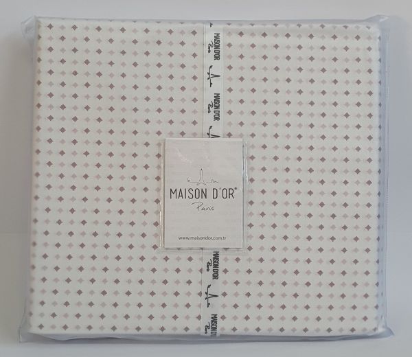 Простирадло 240х285 ранфорс Deluxe Maison D'or Damien Lilac