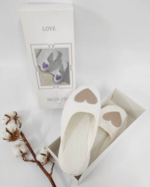 Тапочки Maison D'or Love Slipper Beige