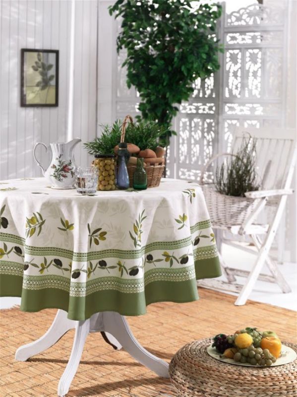 Скатертина Maison D'or 160Q Garden Olive Green