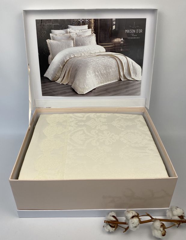 Набір Покривало + постіль Maison D'or Mirabella 260x260 Ecru