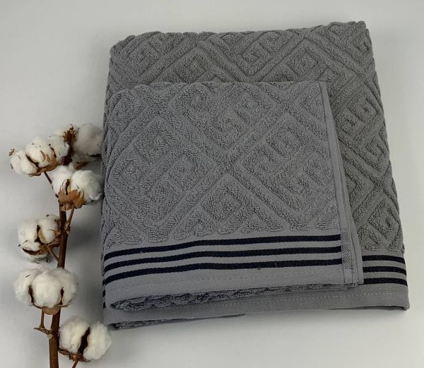 Набір рушників 2шт. Pupilla Costa Grey в коробці