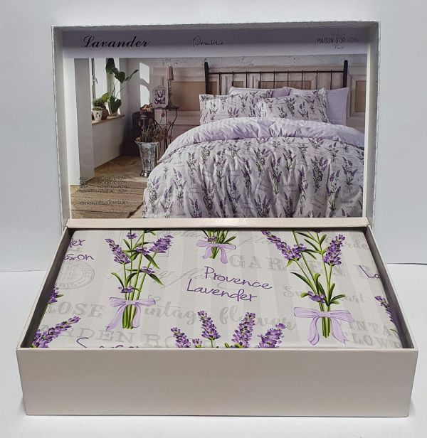 Постільна білизна Maison D'or сатин 200х220 Lavande Lilac