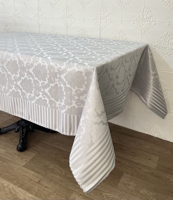 Скатертина тефлонова Masali 140x180 Jumbo-2 Gri PVS