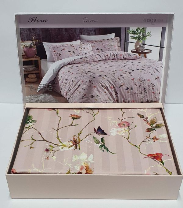 Постільна білизна Maison D'or сатин 200х220 Flora Rose