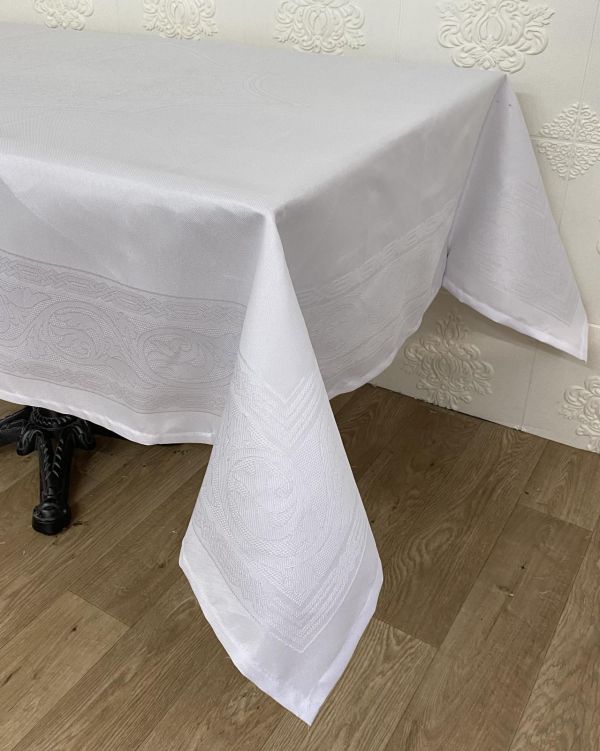 Скатертина Masali тефлон 160x350 Model 520 White