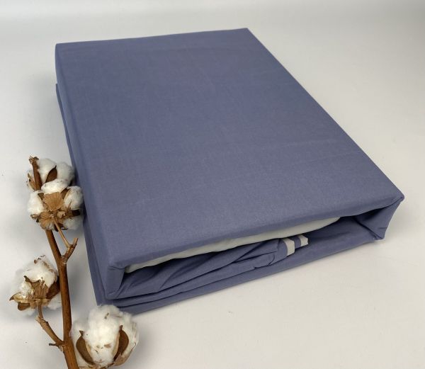 Постільна білизна Colorful Home сатин 180х220 Solid Color Blue