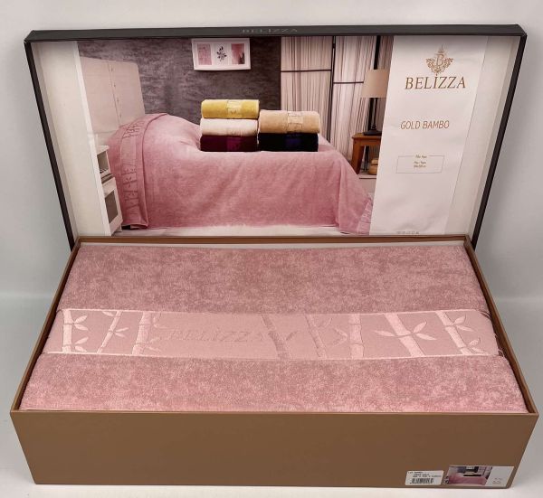 Простирадло махрове Belizza Vip Bamboo 200х220 G.Kurusu