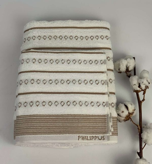 Набір рушників Philippus Slow Cotton 2 шт Timoxa Білий(Е847)