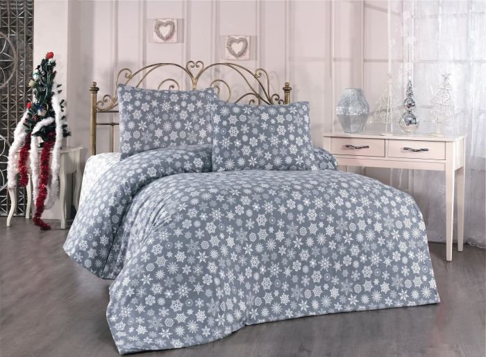 Постільна білизна Belizza фланель 160x220 Deny Gri