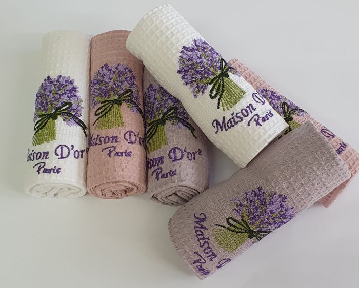 Рушники Maison D'or 6шт Bouquet Coloured
