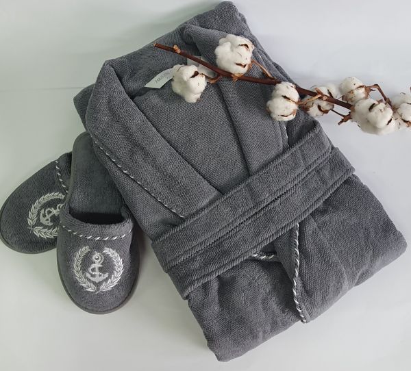 Халат чоловічий Maison D'or Michel Sailing Grey L