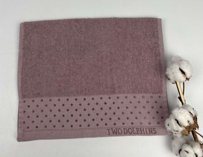 Рушник Two Dolphins Classic Cotton 30х50 Lenny Світло-фіолетовий(Е784)