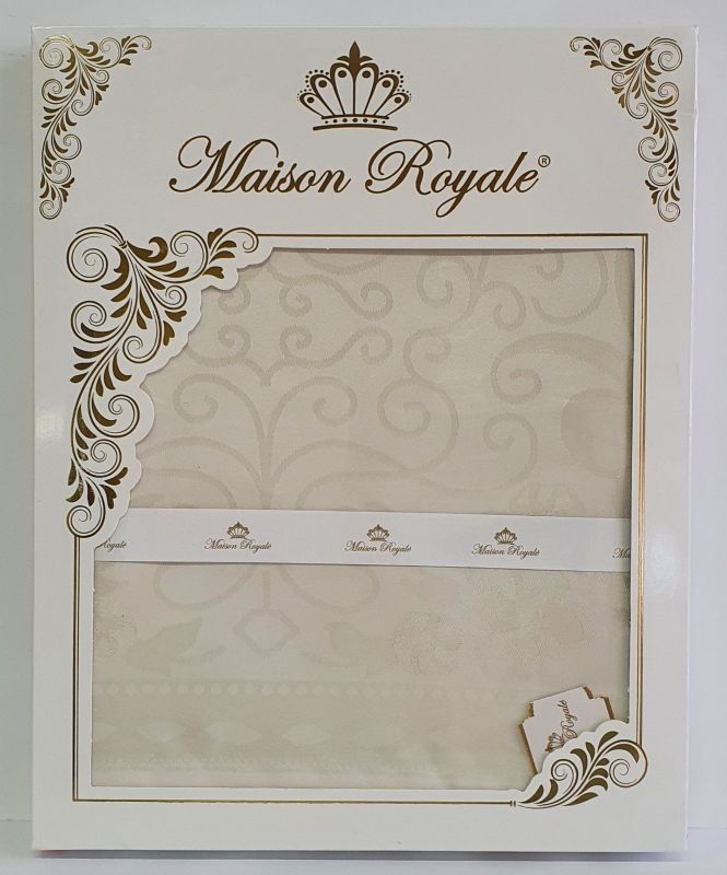 Скатертина тефлон Maison Royale 160*220 Star Cream