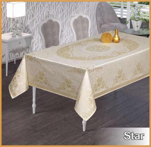 Скатертина тефлон Maison Royale 160*220 Star Cream