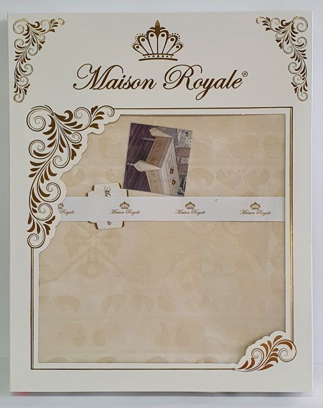 Скатертина тефлон Maison Royale 160*220 Misty Cream