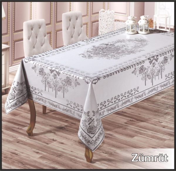 Скатертина тефлон Maison Royale 160*220 Zumrut White