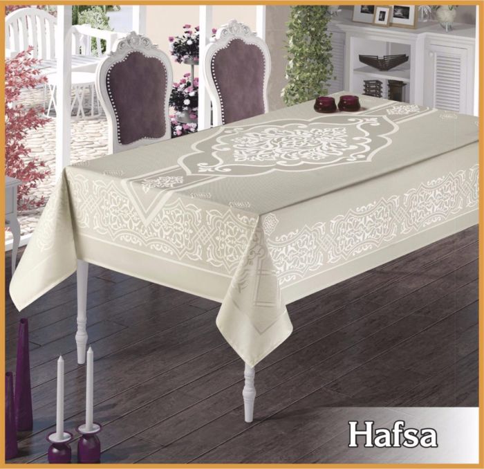 Скатертина тефлон Maison Royale 160*220 Hafsa Cream