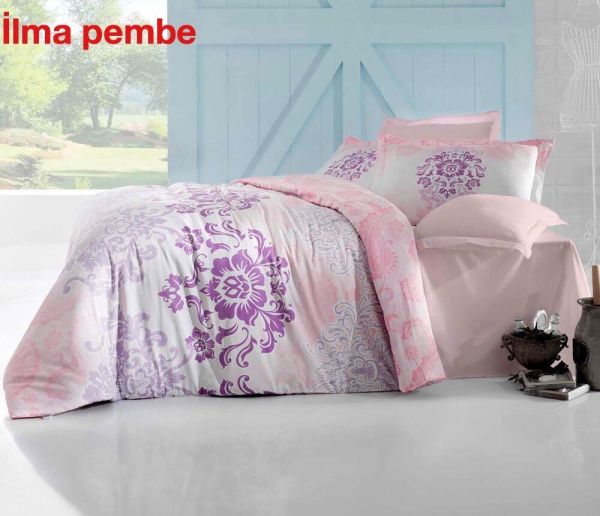 Постільна білизна Altinbasak сатин 200x220 Ilma pembe