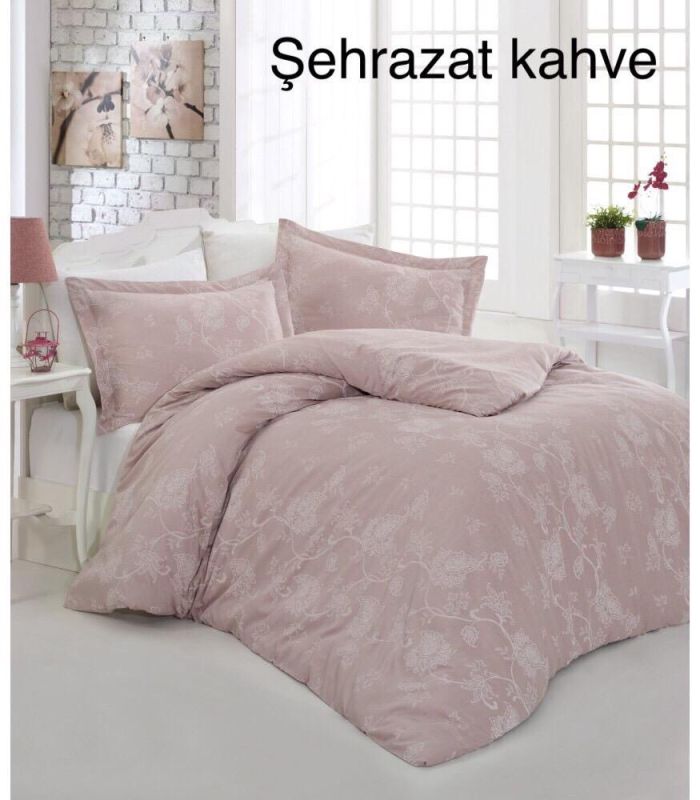 Постільна білизна Altinbasak сатин 200x220 Sehrazat kahve