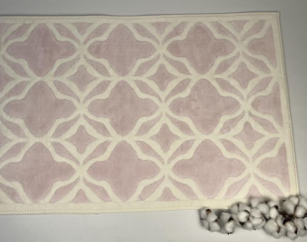 Килимок Set Maison D'or Barnella 60x100 Karo-Pudra