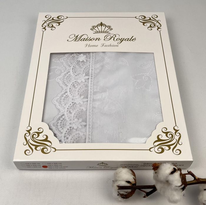 Скатертина Maison Royale 160x220 Овал KDK-1 White