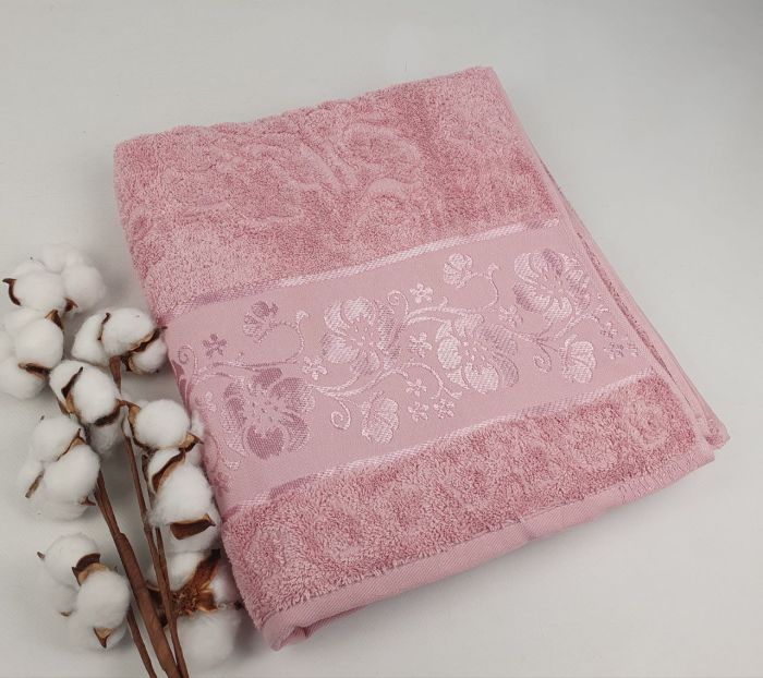 Рушник Philippus Platinum Cotton 70x140 Elina Рожевий (А295)