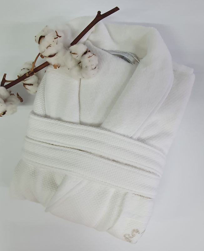 Халат чоловічий Maison D'or Quattro White S