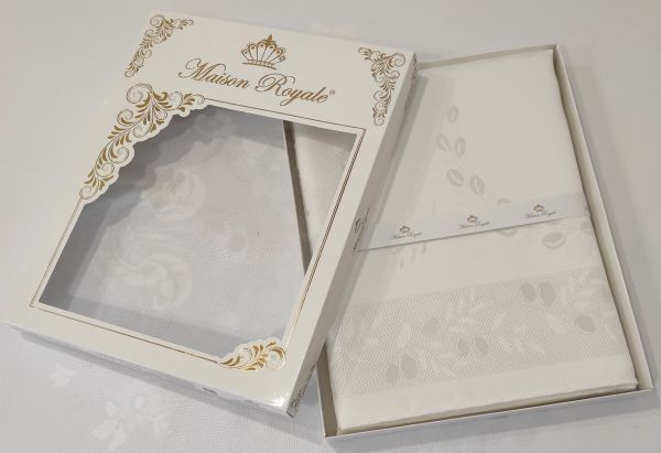 Скатертина тефлон Maison Royale 160Q Olive White