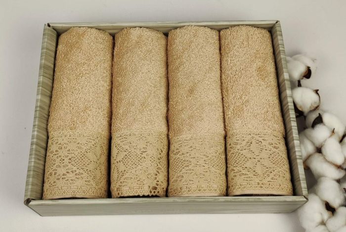 Рушники Maison D'or 4шт Naturella 40x60 Beige