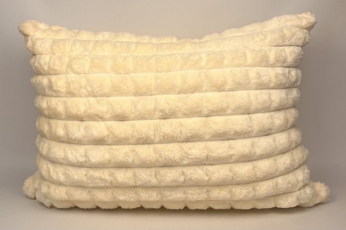 Наволочка велюрова "Клітка" 50x70 Light  Peach