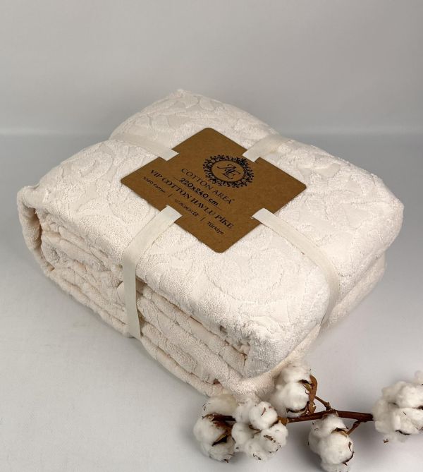Простирадло махрове АЕ Jakard 150x220 White