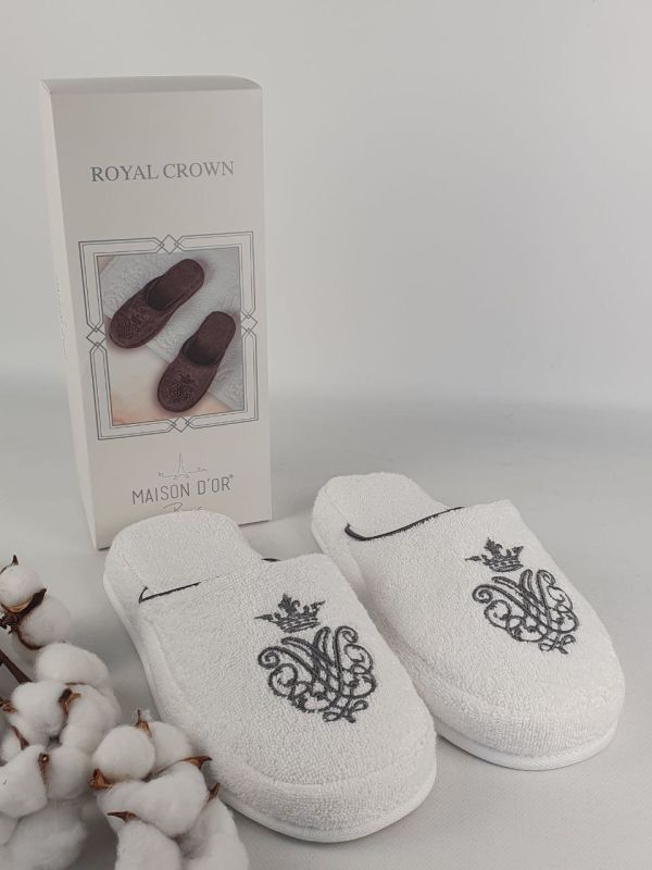 Тапочки Maison D'or Royal Crown White