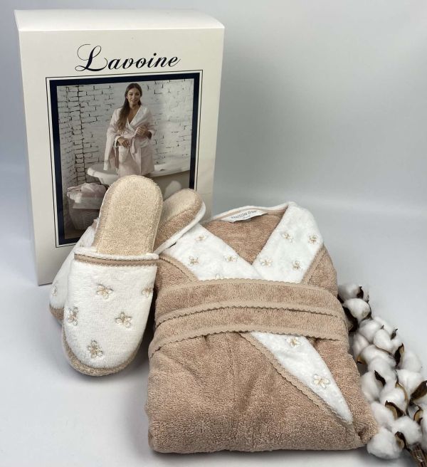 Халат жіночий Maison D'or Lavoine Butterfly Nude S