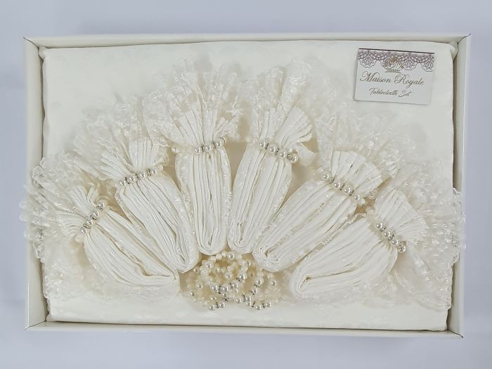 Скатертина KDK Set Maison Royale 160x300+12 psc Cream