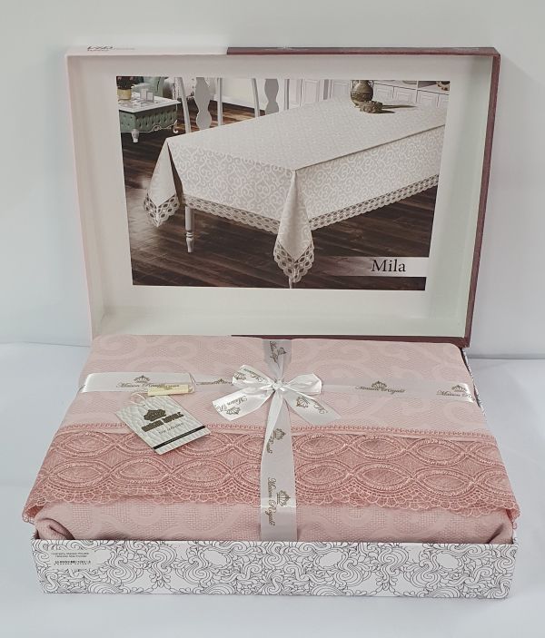 Скатертина Maison Royale 160x300 Mila Powder
