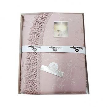 Скатертина мереживо Maison Royale 160x220 Овал KDK Powder