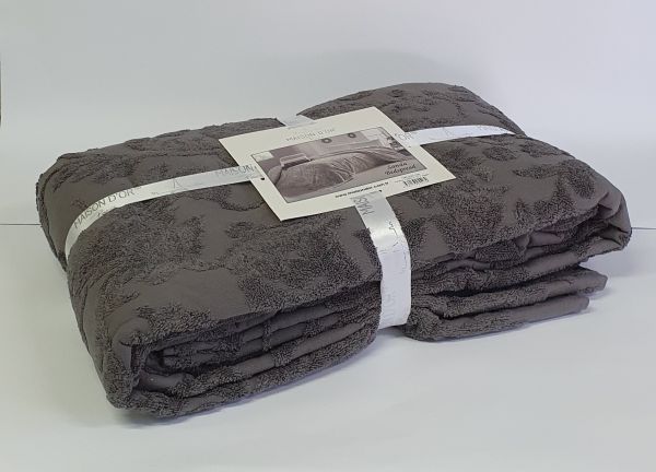 Покривало Maison D'or махрове Sanda 160х240 Dark Grey