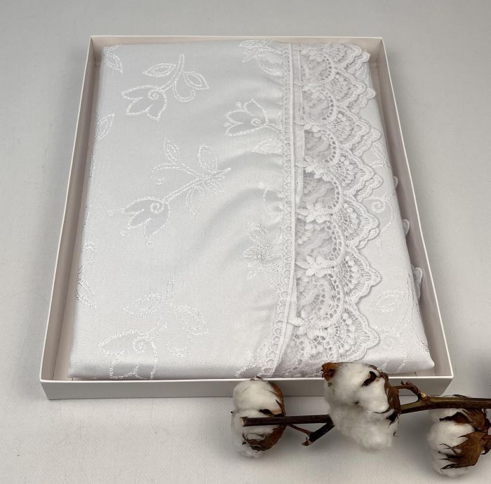 Скатертина Maison Royale 160x220 Овал KDK-2 White