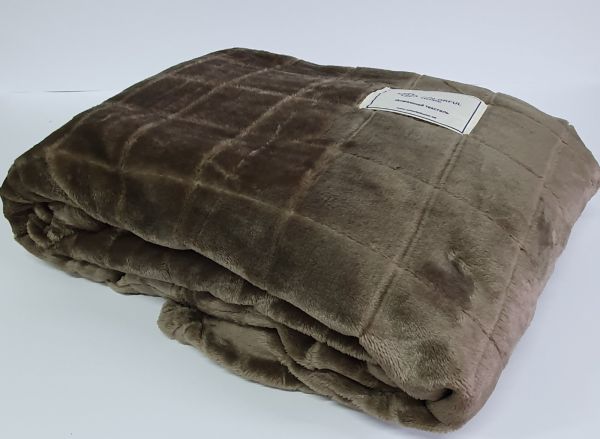 Покривало велюр шиншила 200х220 Brown