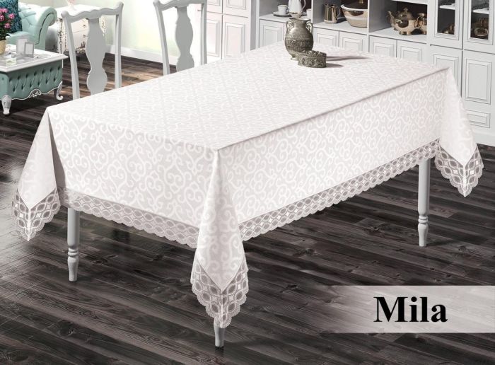 Скатертина Maison Royale 160x350 Mila White