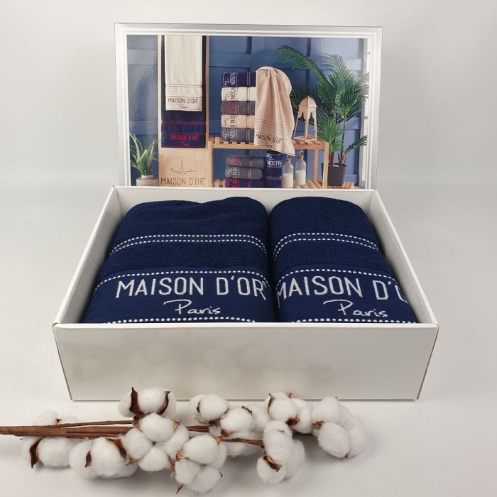 Рушники Maison D'or 2шт-Set Navi-White